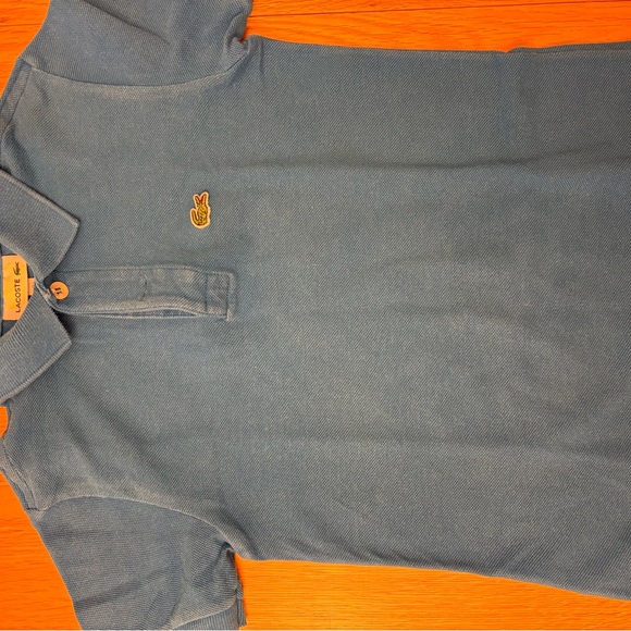 2 Kids Lacoste Blue short sleeved Polo Shirts - age 6 - Picture 2 of 6